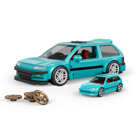 Mattel Brick Shop Hot Wheels Custom '90 Honda Civic EF Building Set