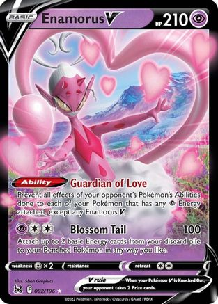 Enamorus V 082/196  - Holofoil SWSH11 Lost Origin - Ultra Rare