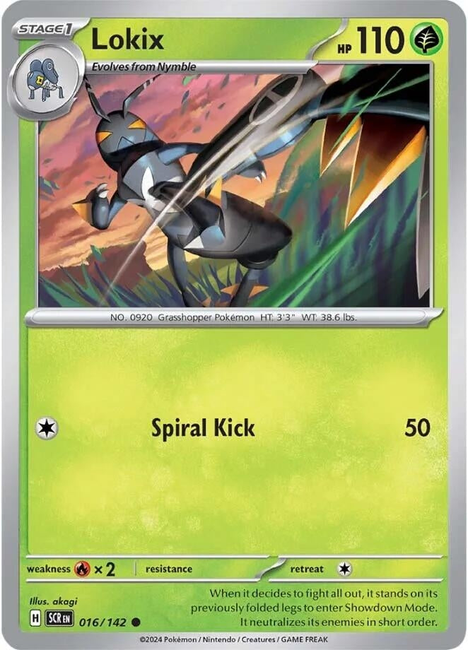 Lokix (016/142) (Reverse Holofoil) [SV07: Stellar Crown]