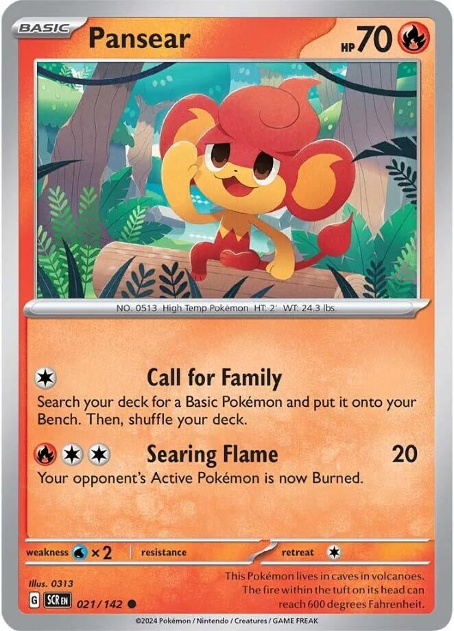 Pansear (021/142) [SV07: Stellar Crown]