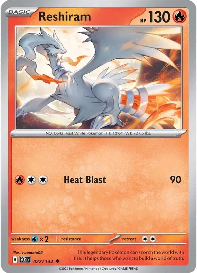 Reshiram (022/142) [SV07: Stellar Crown]