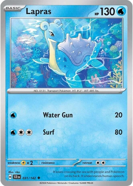Lapras (031/142) (Reverse Holofoil) [SV07: Stellar Crown]