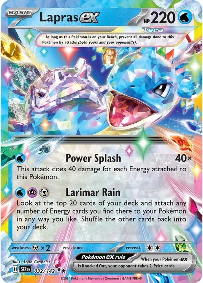Lapras ex (032/142) (Holofoil) [SV07: Stellar Crown]