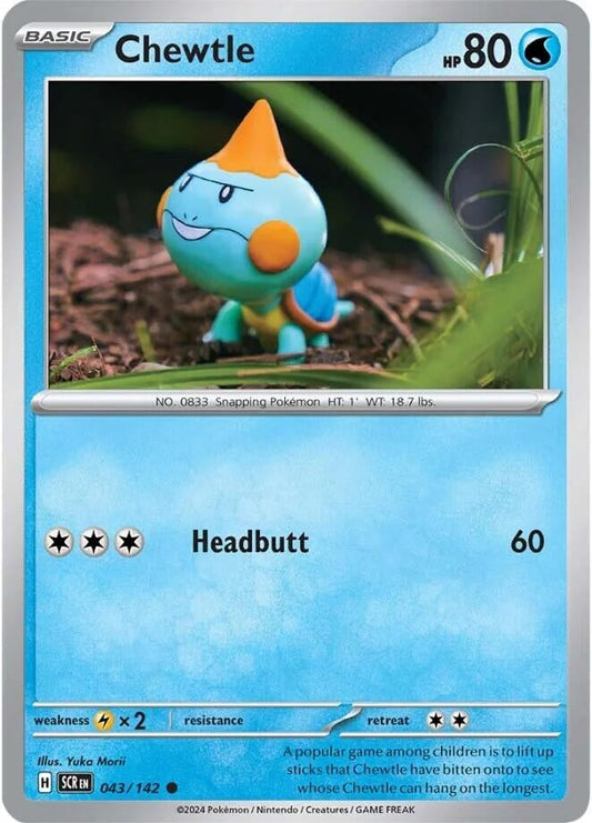 Chewtle (043/142) (Reverse Holofoil) [SV07: Stellar Crown]
