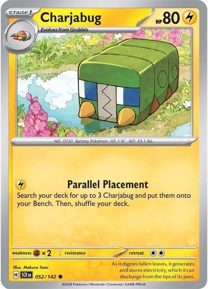 Charjabug (052/142) (Reverse Holofoil) [SV07: Stellar Crown]