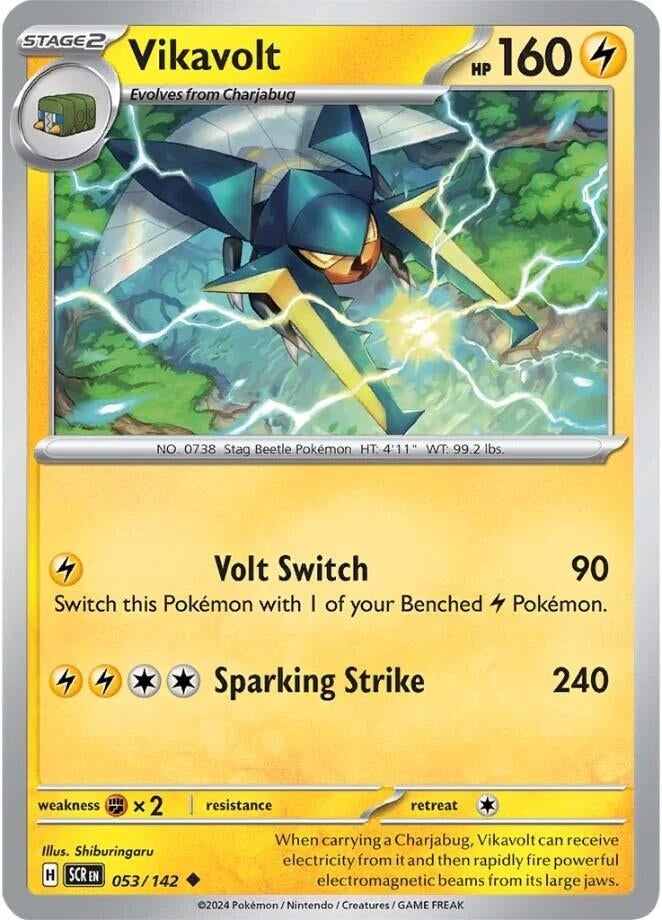 Vikavolt (053/142) (Reverse Holofoil) [SV07: Stellar Crown]
