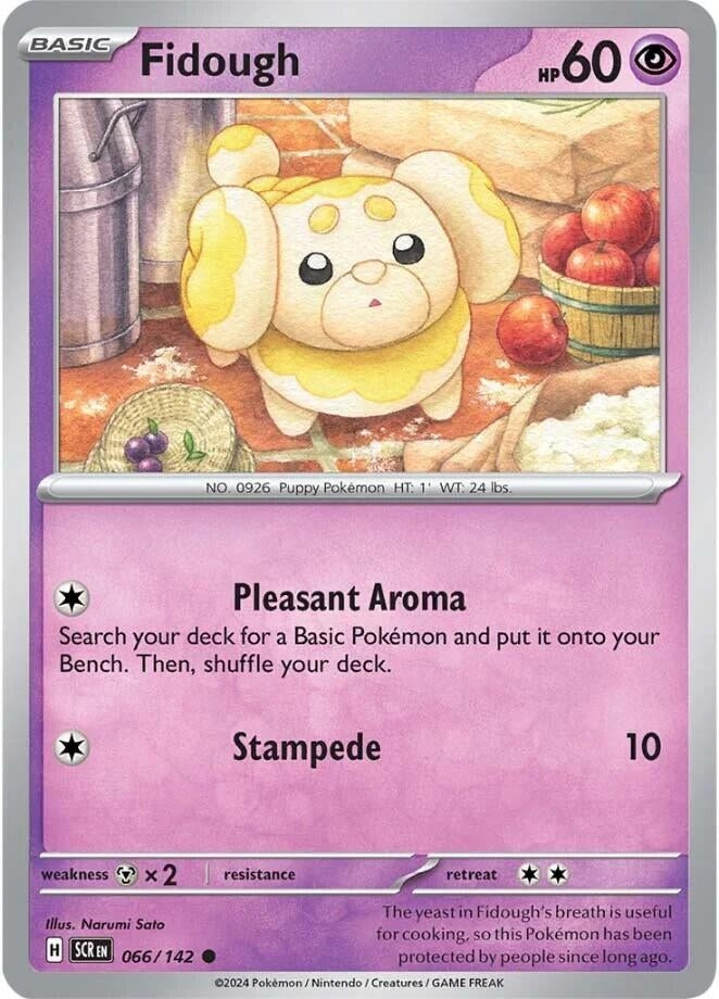 Fidough (066/142) (Reverse Holofoil) [SV07: Stellar Crown]