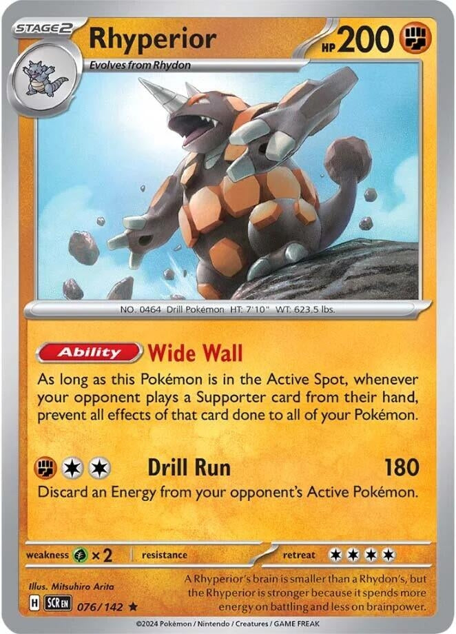 Rhyperior (076/142) (Holofoil) [SV07: Stellar Crown]