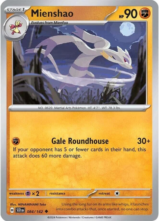 Mienshao (084/142) (Reverse Holofoil) [SV07: Stellar Crown]