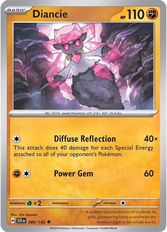 Diancie (086/142) (Reverse Holofoil) [SV07: Stellar Crown]