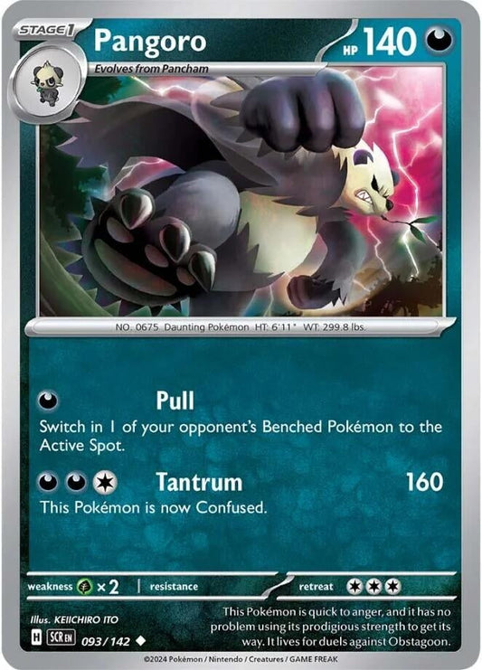 Pangoro (093/142) (Reverse Holofoil) [SV07: Stellar Crown]