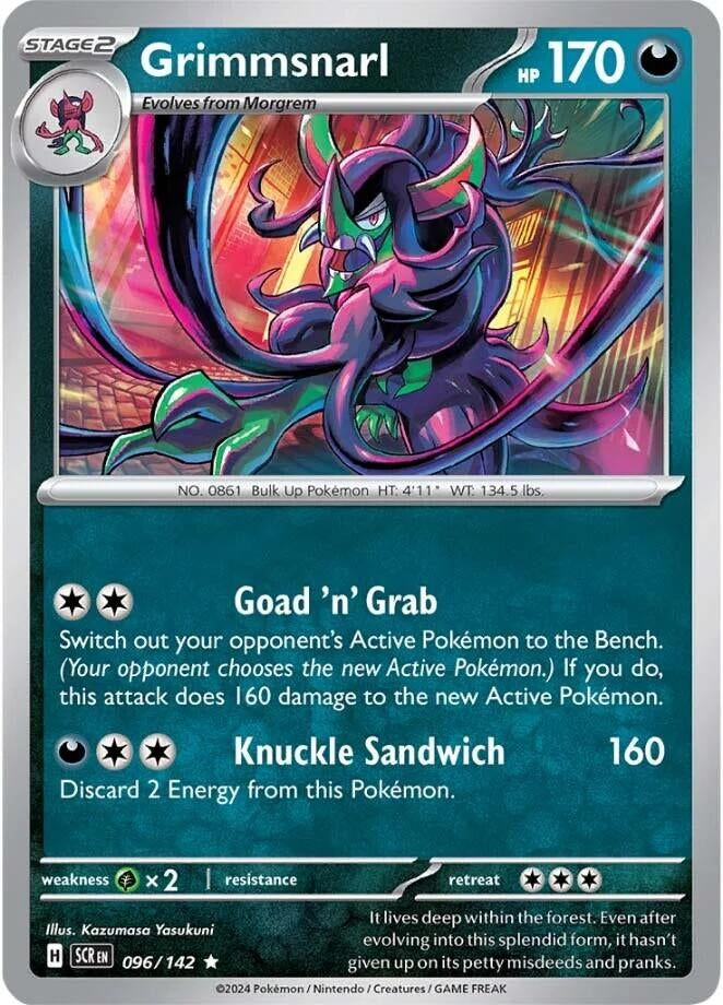 Grimmsnarl (096/142) (Reverse Holofoil) [SV07: Stellar Crown]