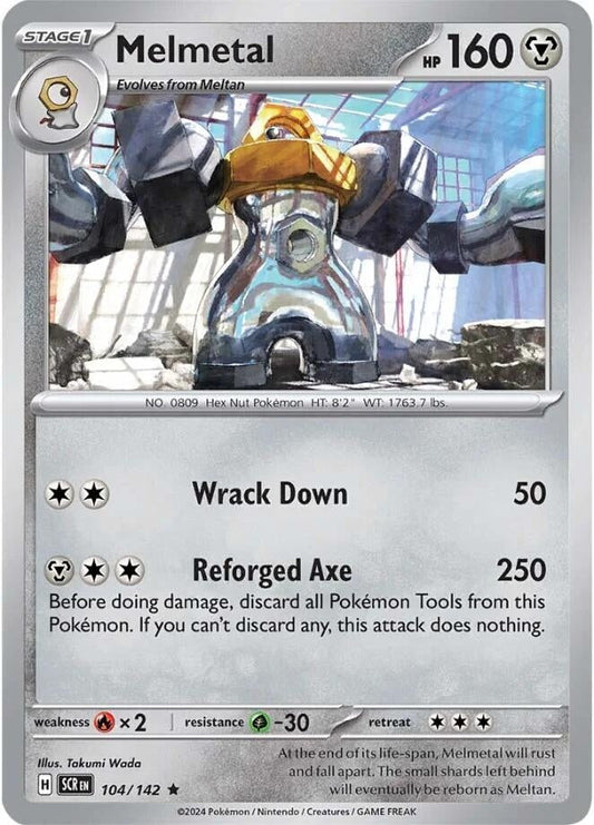 Melmetal (104/142) (Reverse Holofoil) [SV07: Stellar Crown]
