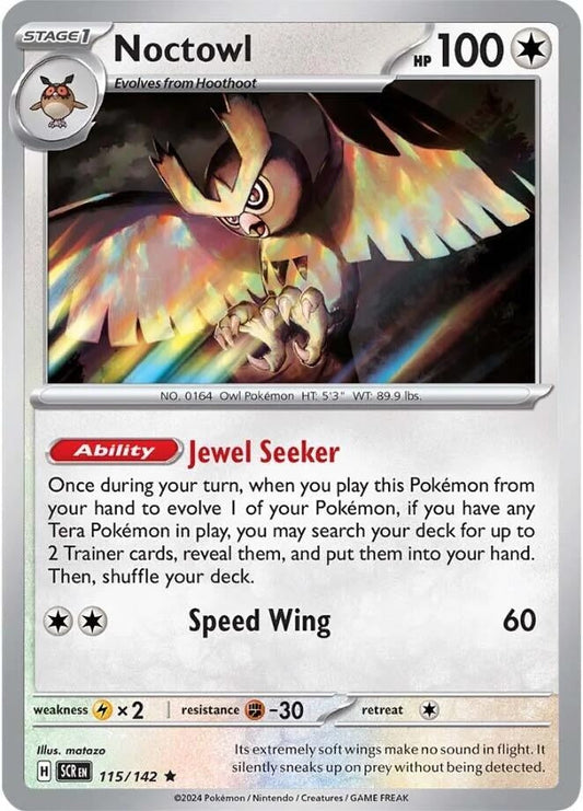 Noctowl (115/142) (Holofoil) [SV07: Stellar Crown]