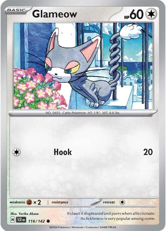 Glameow (116/142) (Reverse Holofoil) [SV07: Stellar Crown]