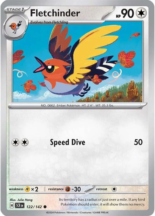 Fletchinder (122/142) (Reverse Holofoil) [SV07: Stellar Crown]