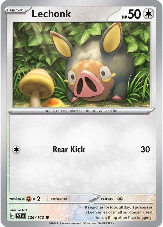 Lechonk (126/142) (Reverse Holofoil) [SV07: Stellar Crown]