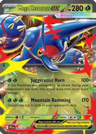 Mega Heracross ex 004/094  - Holofoil