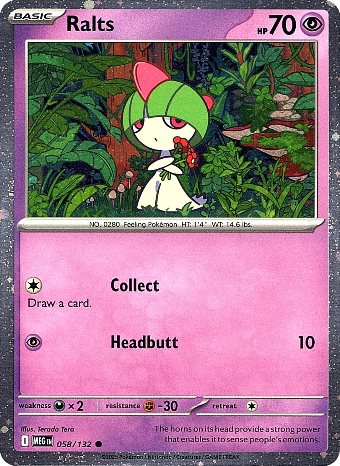 Ralts (Cosmos Holo) (058/132) (Holofoil) [Miscellaneous Cards & Products]