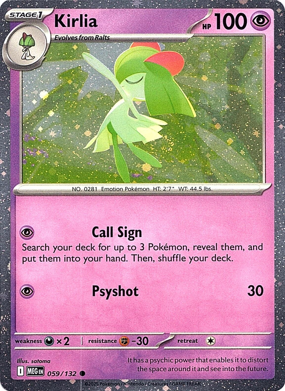 Kirlia (Cosmos Holo) (059/132) (Holofoil) [Miscellaneous Cards & Products]