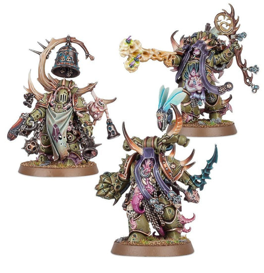 Malignant Plaguecaster. Noxious Blightbringer. and Plague Marine Champion