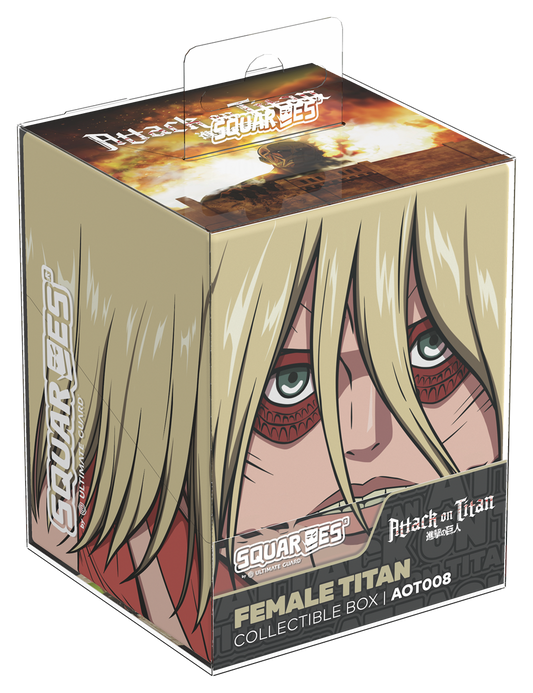 Ultimate Guard - Squaroes 100ct Deck Box - Attack on Titan - FEMALE TITAN (Pre-Order)