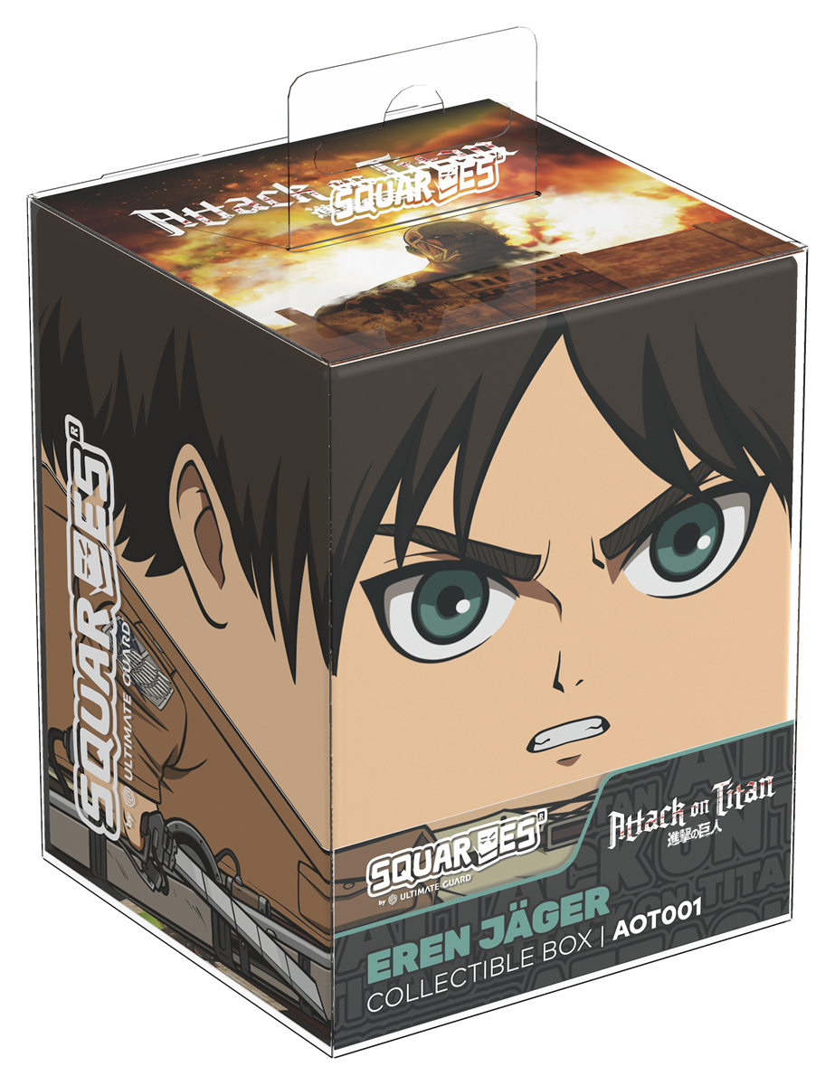Ultimate Guard - Squaroes 100ct Deck Box - Attack on Titan - EREN JÄGER (Pre-Order)