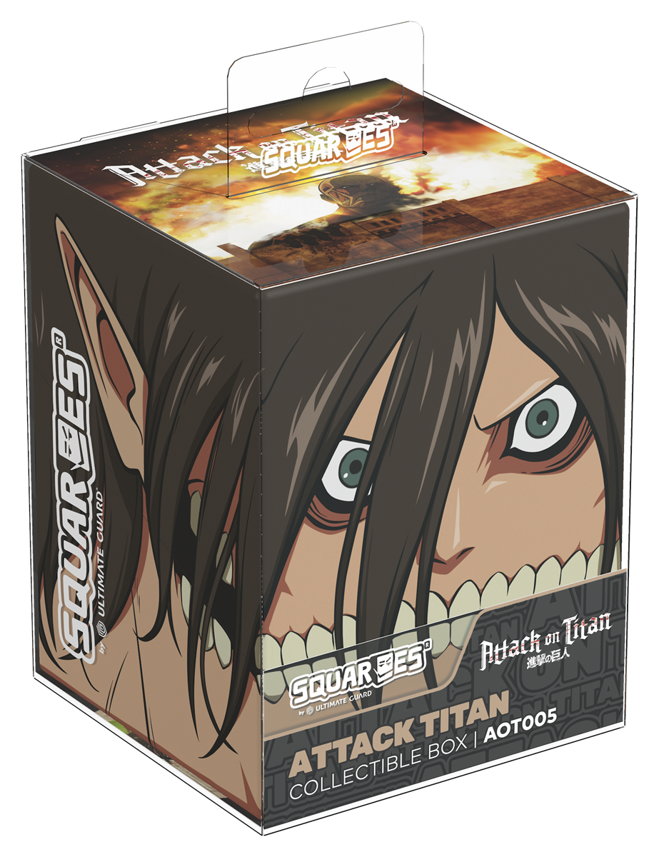 Ultimate Guard - Squaroes 100ct Deck Box - Attack on Titan - ATTACK TITAN (Pre-Order)