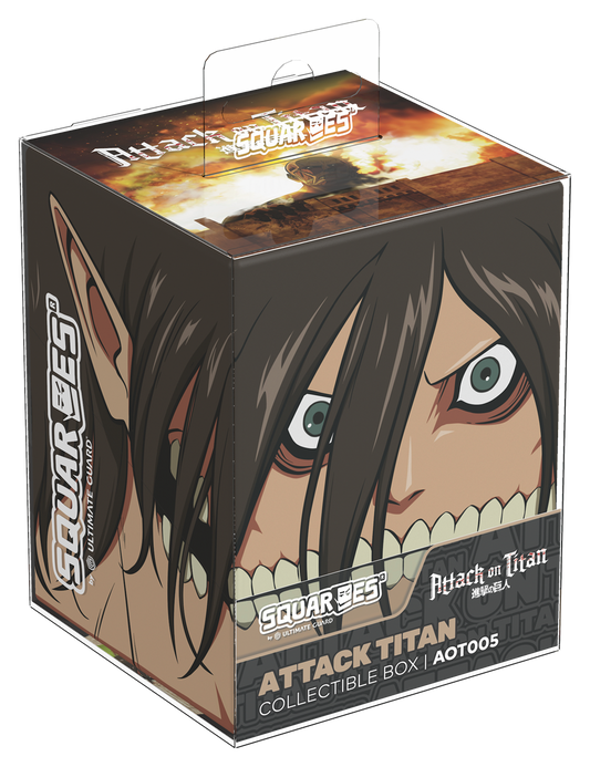 Ultimate Guard - Squaroes 100ct Deck Box - Attack on Titan - ATTACK TITAN (Pre-Order)