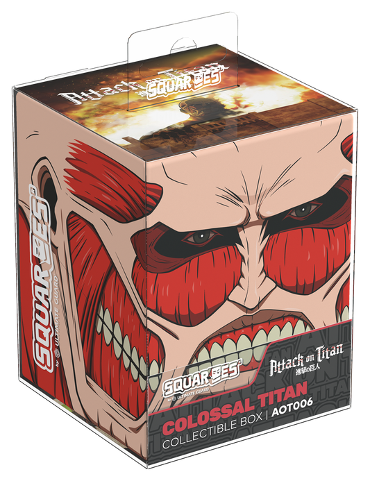 Ultimate Guard - Squaroes 100ct Deck Box - Attack on Titan - COLOSSAL TITAN (Pre-Order)